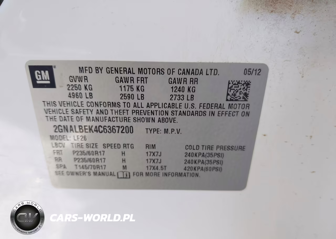2012 Chevrolet Equinox Ls VIN:2GNALBEK4C6367200 - 9