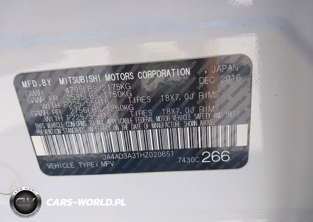 2017 Mitsubishi Outlander Se VIN:JA4AD3A31HZ020651 - 9