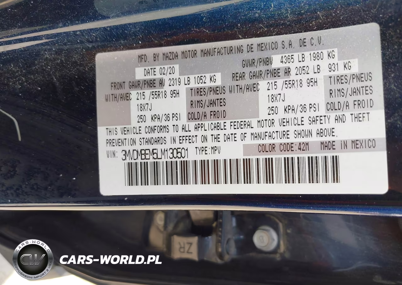 2020 Mazda Cx-30 Premium Package VIN:3MVDMBEM5LM130501 - 8