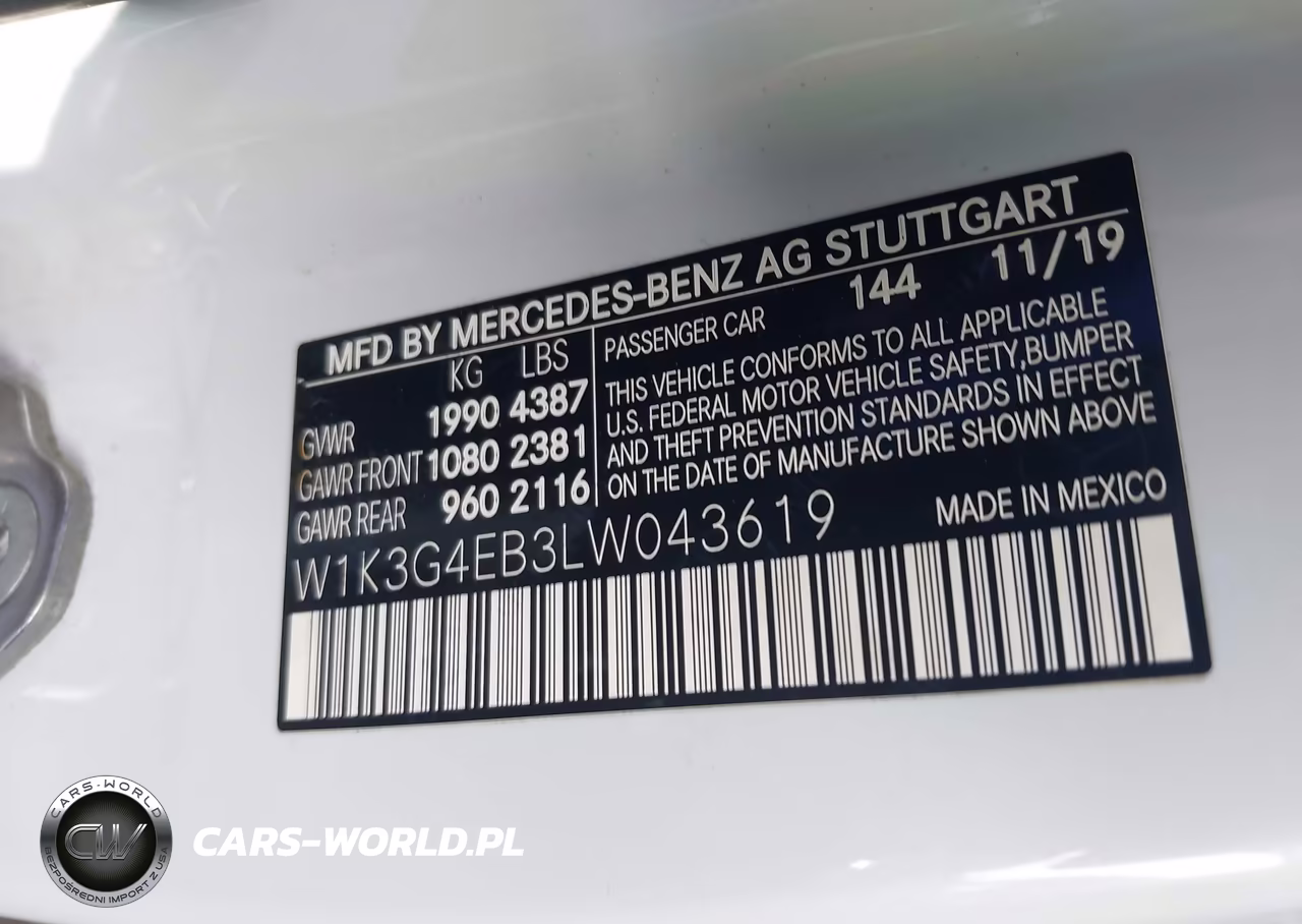2020 Mercedes-Benz A 220 VIN:W1K3G4EB3LW043619 - 9
