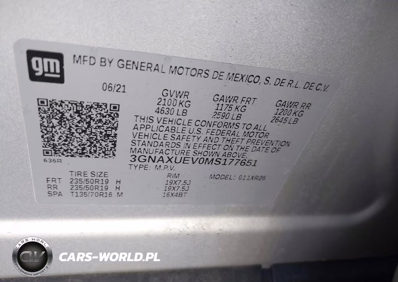 2021 Chevrolet Equinox Awd Lt VIN:3GNAXUEV0MS177651 - 9