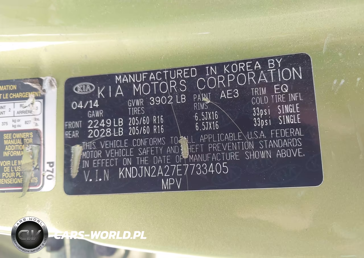 2014 Kia Soul VIN:KNDJN2A27E7733405 - 9