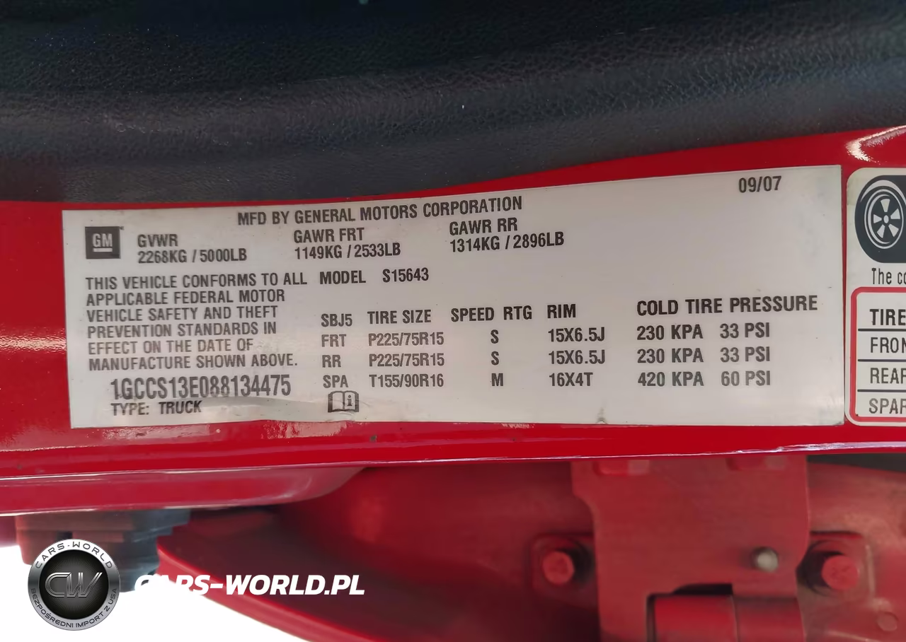 2008 Chevrolet Colorado Lt VIN:1GCCS13E088134475 - 9