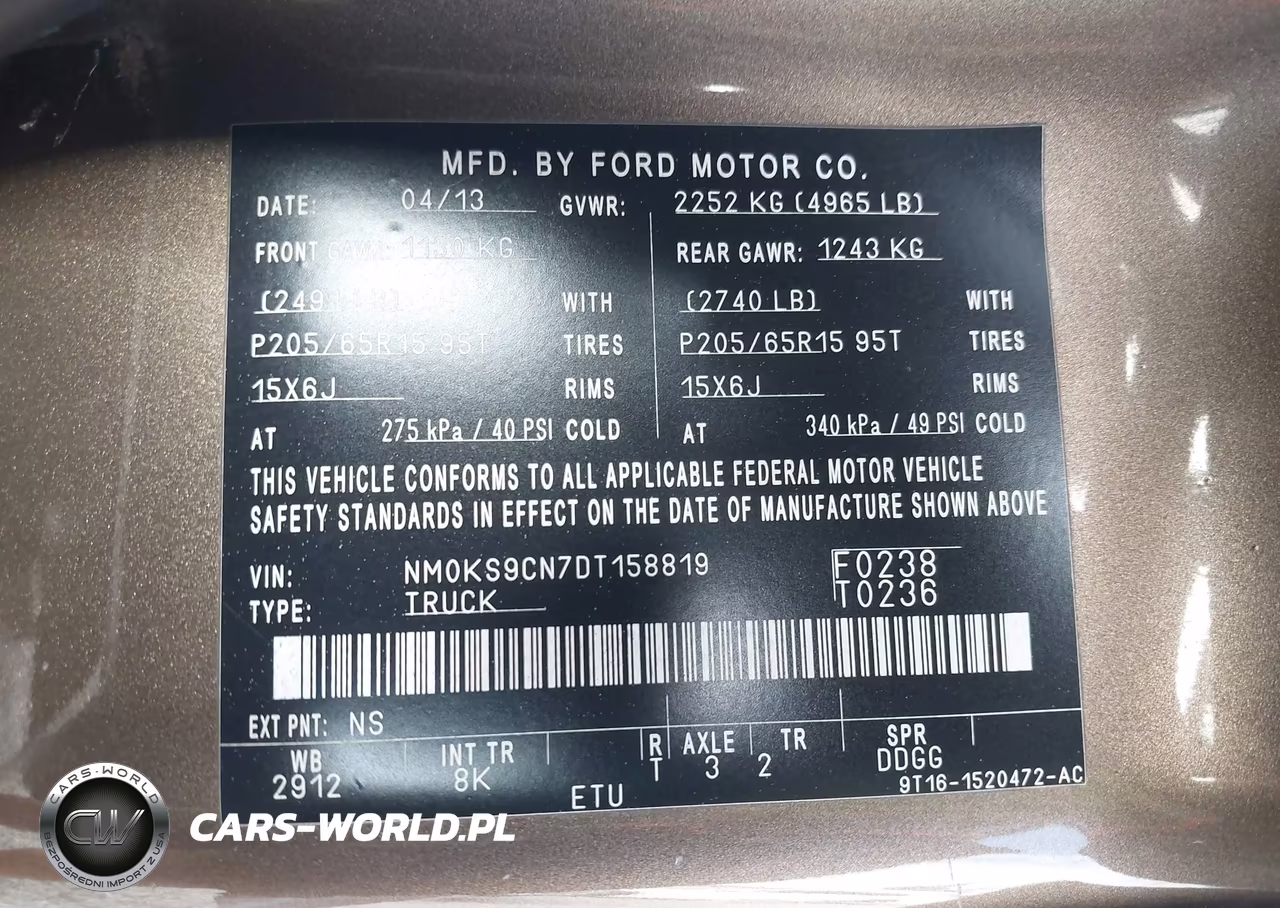 2013 Ford Transit Connect Xlt Premium VIN:NM0KS9CN7DT158819 - 9