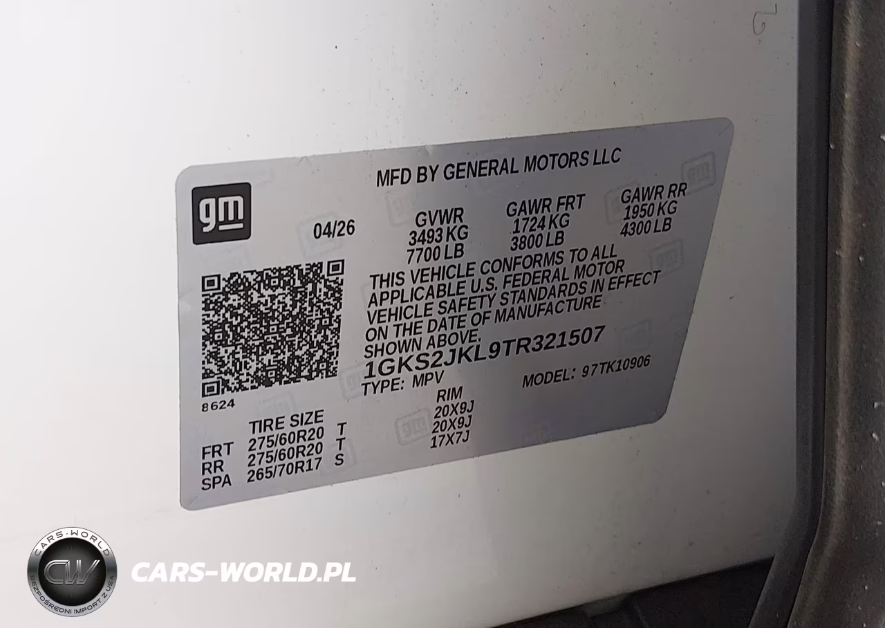 2026 GMC Yukon Xl 4Wd Denali VIN:1GKS2JKL9TR321507 - 9