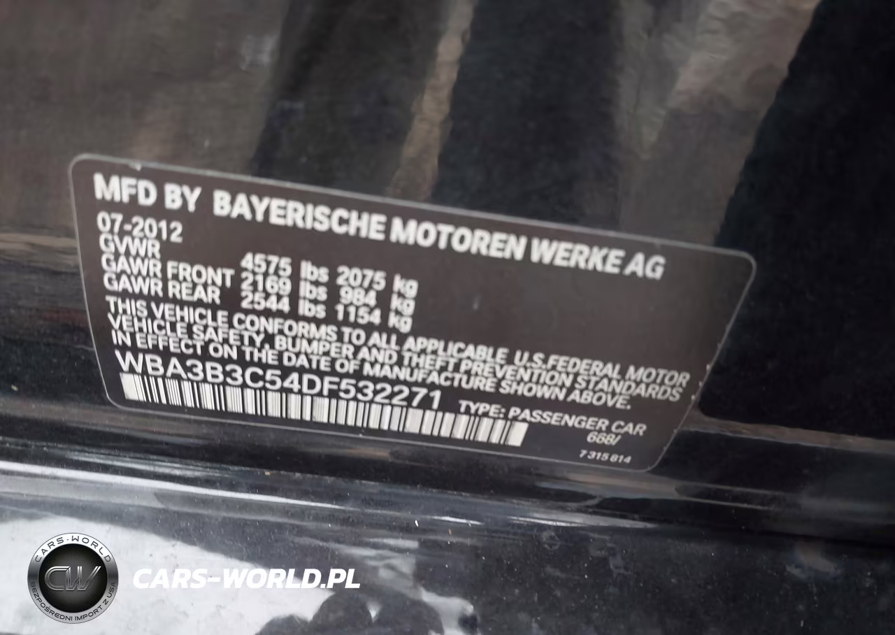 2013 BMW 328I xDrive VIN:WBA3B3C54DF532271 - 9