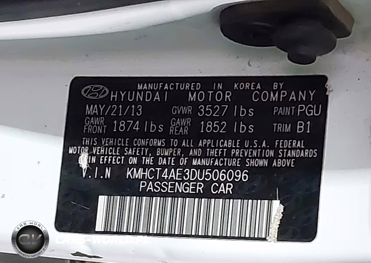 2013 Hyundai Accent Gls VIN:KMHCT4AE3DU506096 - 9