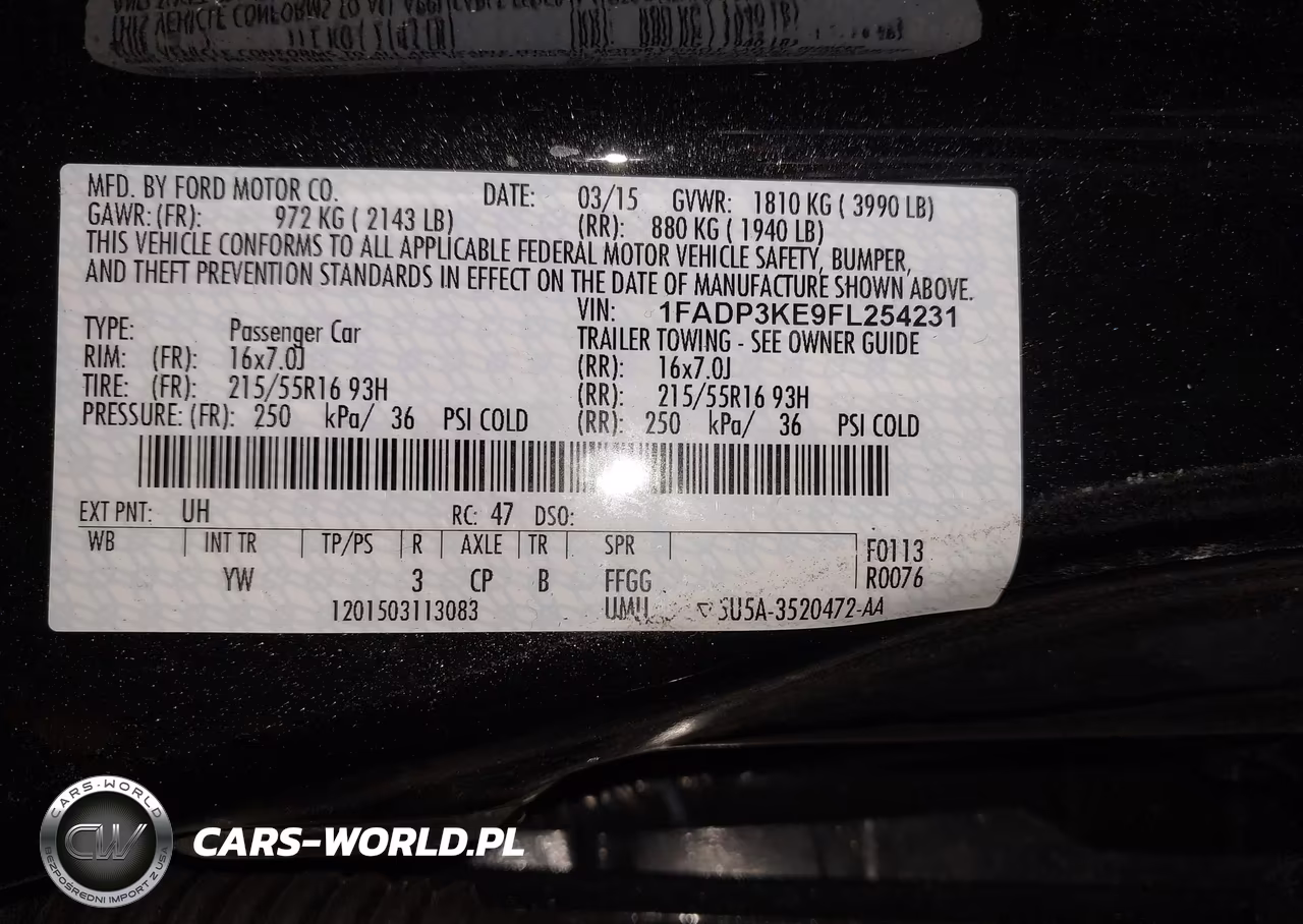 2015 Ford Focus Se VIN:1FADP3KE9FL254231 - 9