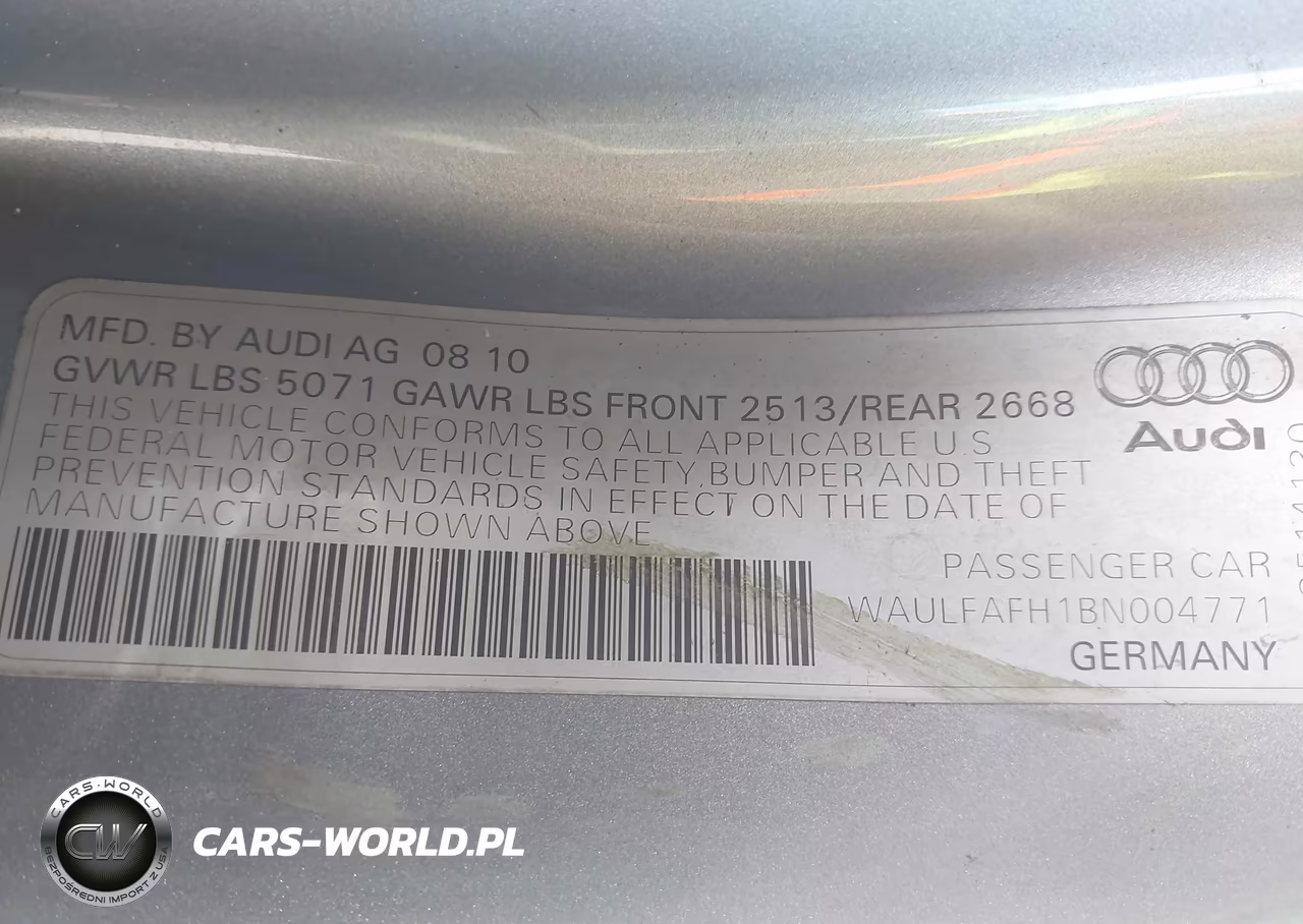 2011 Audi A5 2.0T Premium VIN:WAULFAFH1BN004771 - 9