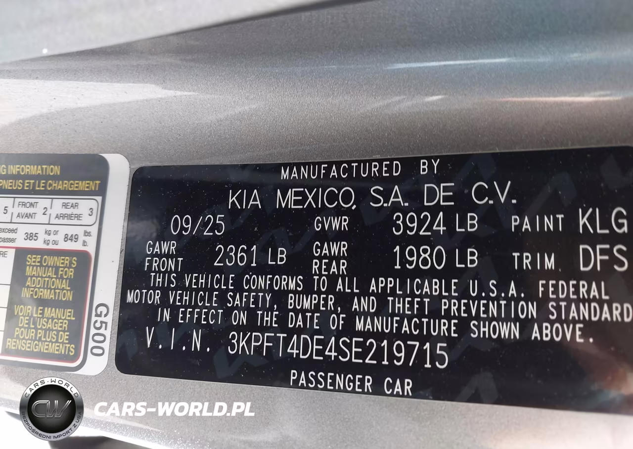 2025 Kia K4 Lxs VIN:3KPFT4DE4SE219715 - 9