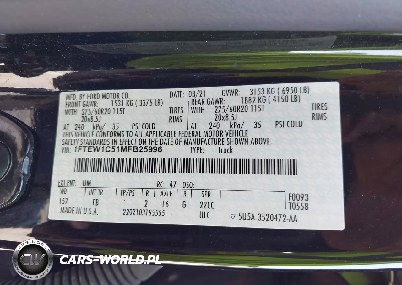 2021 Ford F-150 Xlt VIN:1FTEW1C51MFB25996 - 9