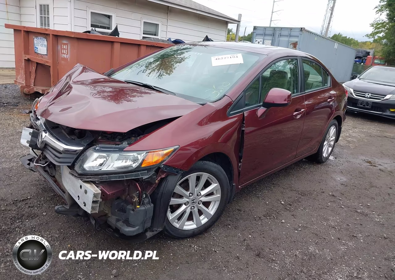 2012 Honda Civic Ex-L VIN:19XFB2F94CE319872 - 2