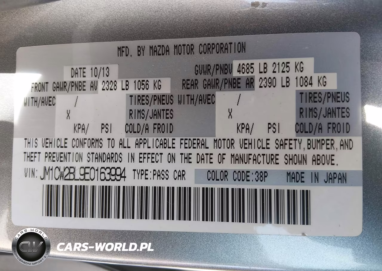 2014 Mazda Mazda5 Sport VIN:JM1CW2BL9E0163994 - 9