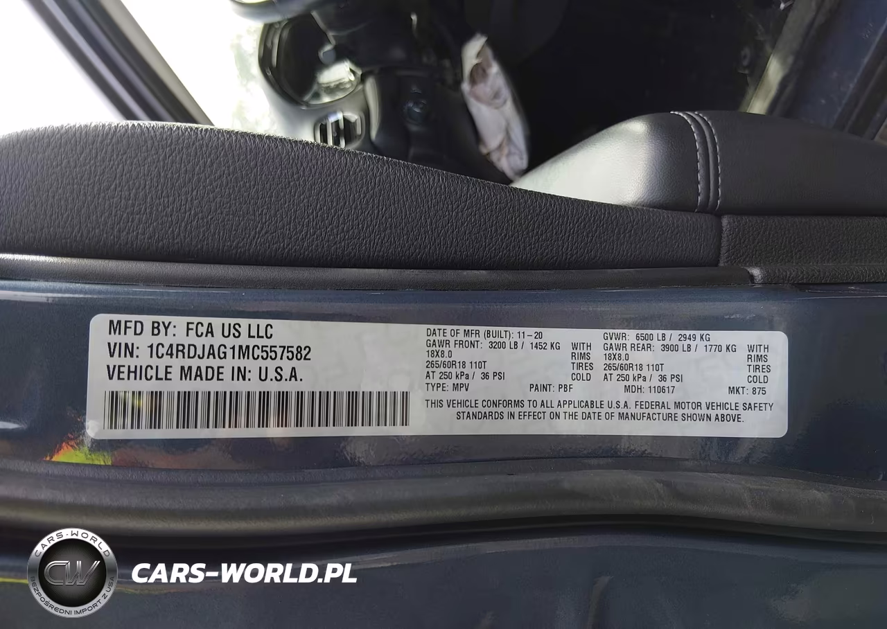 2021 Dodge Durango Sxt Plus Awd VIN:1C4RDJAG1MC557582 - 9