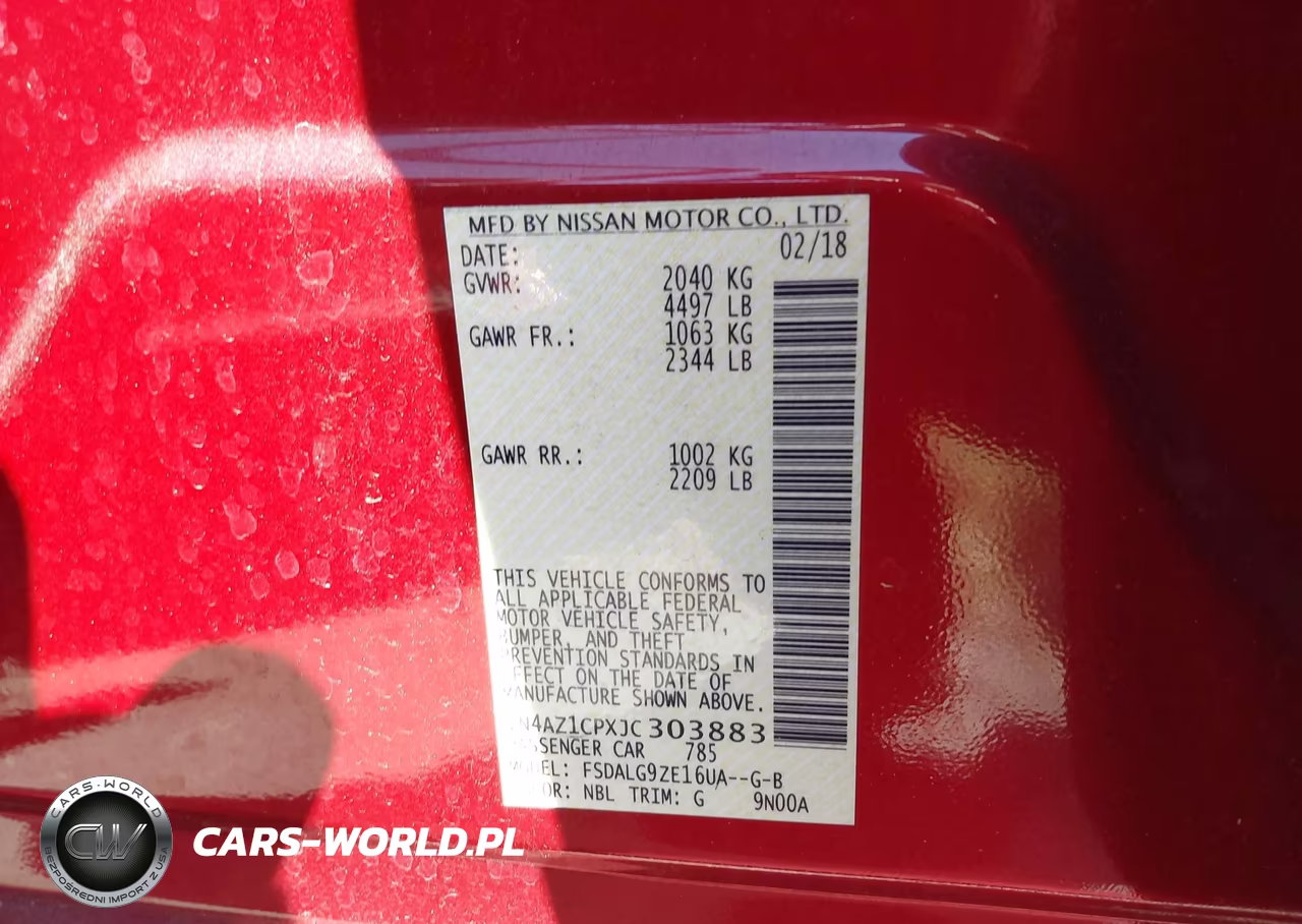 2018 Nissan Leaf Sl VIN:1N4AZ1CPXJC303883 - 9