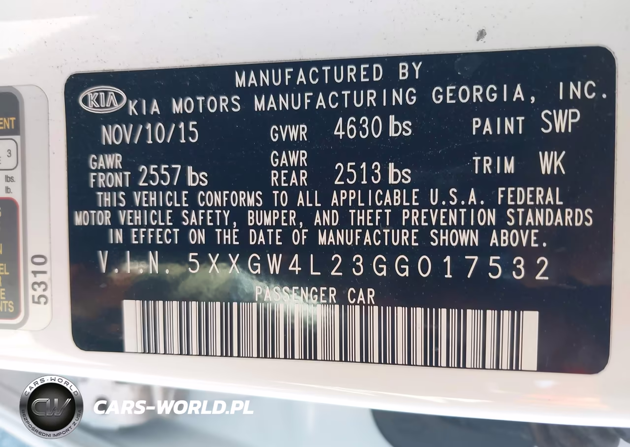 2016 Kia Optima Sx Turbo VIN:5XXGW4L23GG017532 - 9