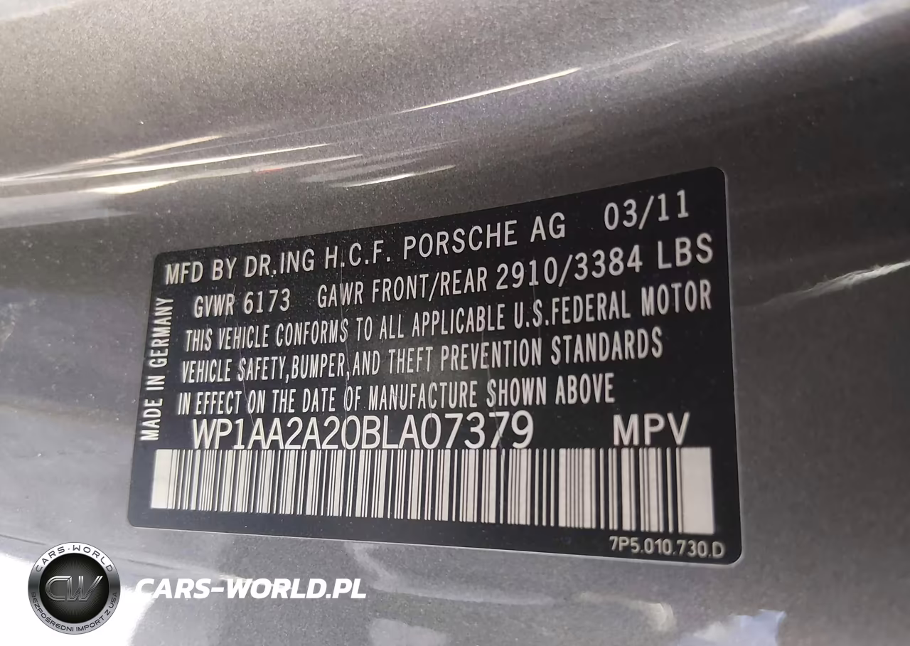 2011 Porsche Cayenne VIN:WP1AA2A20BLA07379 - 9