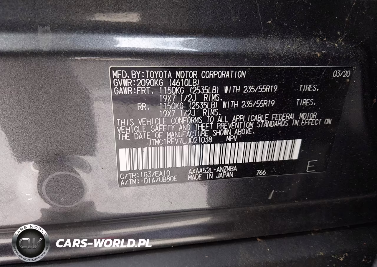 2020 Toyota Rav4 Xle Premium VIN:JTMC1RFV7LJ021038 - 9