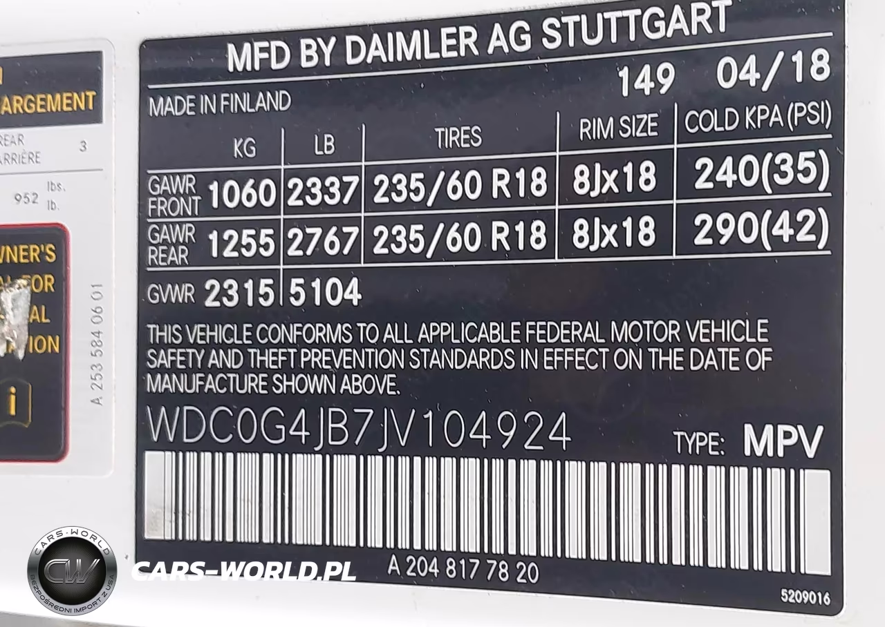 2018 Mercedes-Benz Glc 300 VIN:WDC0G4JB7JV104924 - 9