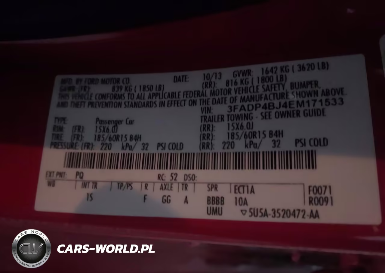 2014 Ford Fiesta Se VIN:3FADP4BJ4EM171533 - 9