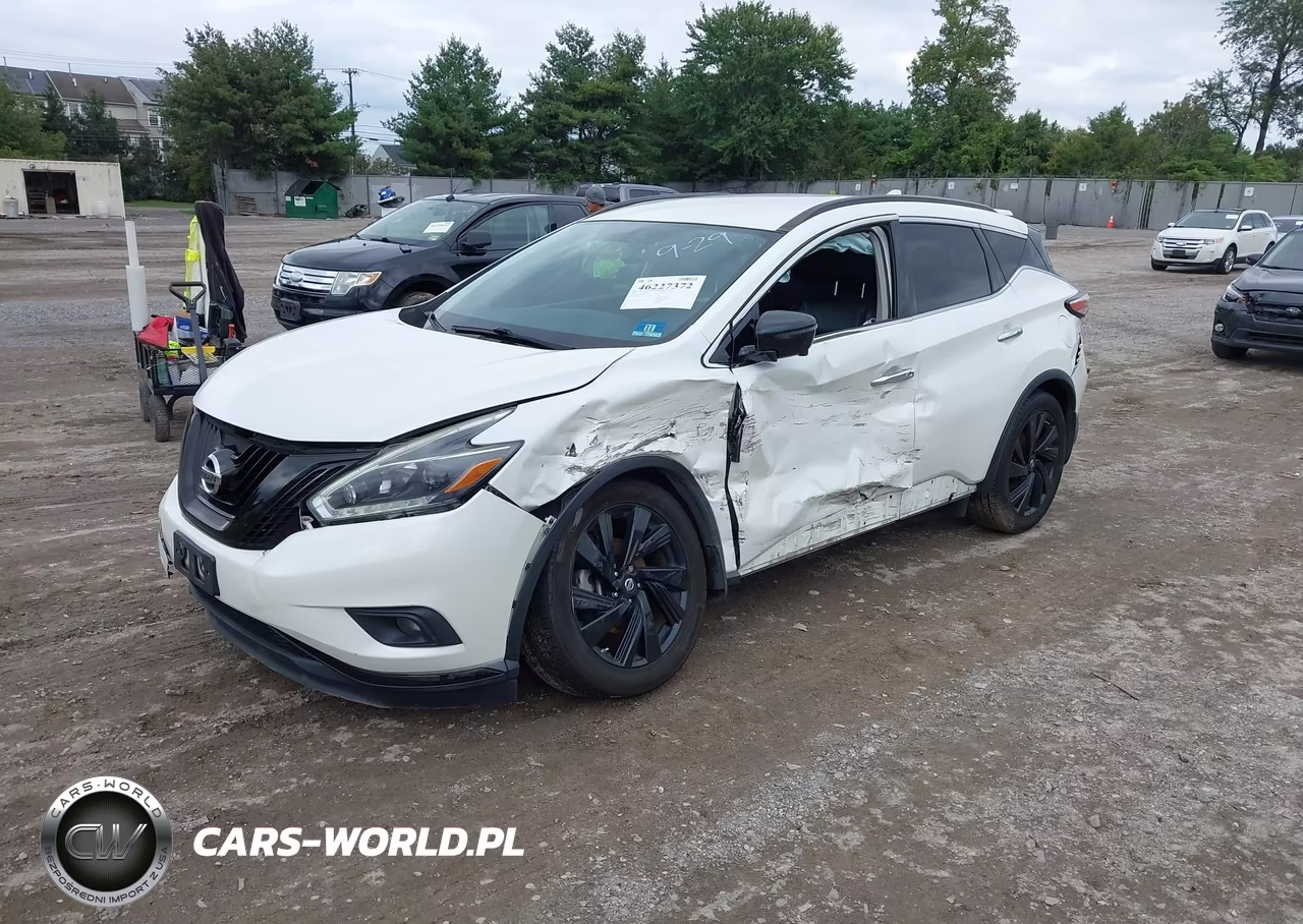 2018 Nissan Murano Sl VIN:5N1AZ2MH7JN192569 - 2