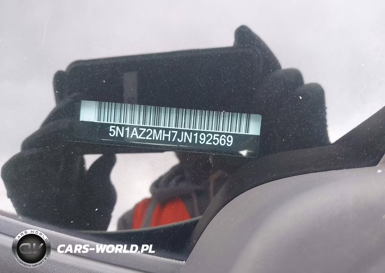 2018 Nissan Murano Sl VIN:5N1AZ2MH7JN192569 - 9