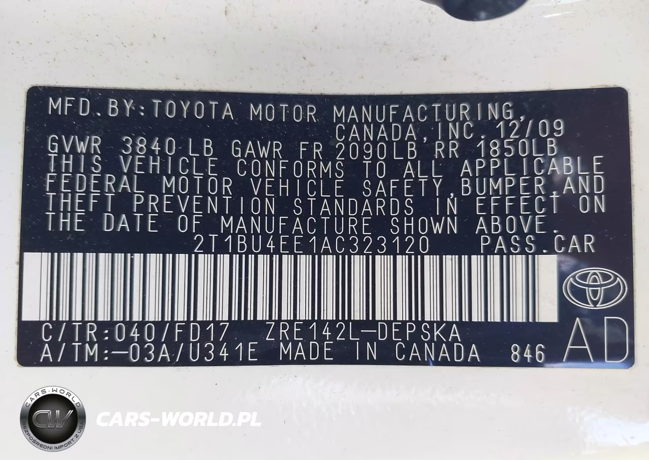 2010 Toyota Corolla S VIN:2T1BU4EE1AC323120 - 9