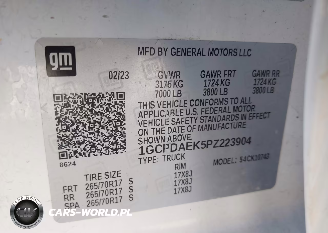 2023 Chevrolet Silverado 1500 Work Truck VIN:1GCPDAEK5PZ223904 - 9