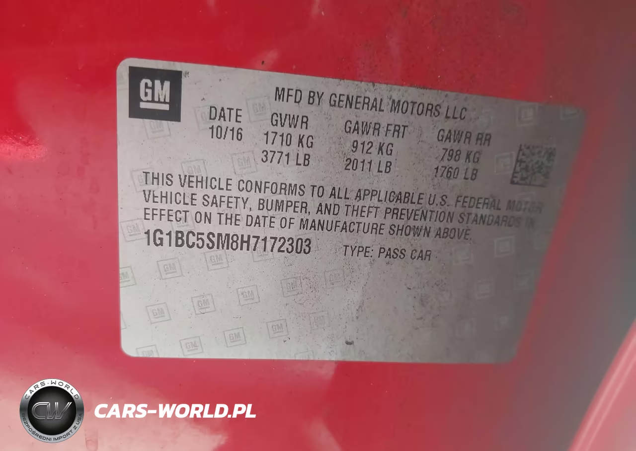 2017 Chevrolet Cruze Ls Auto VIN:1G1BC5SM8H7172303 - 9