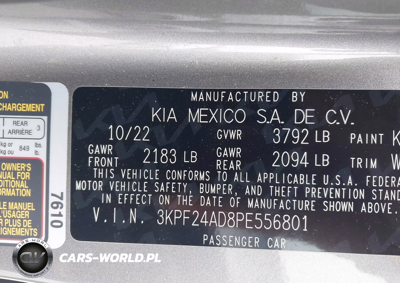 2023 Kia Forte Lxs VIN:3KPF24AD8PE556801 - 9