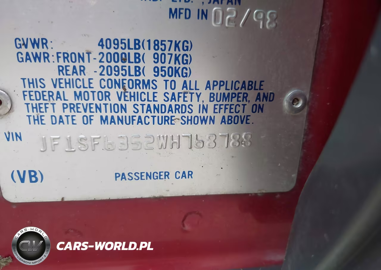 1998 Subaru Forester L VIN:JF1SF6352WH768788 - 9