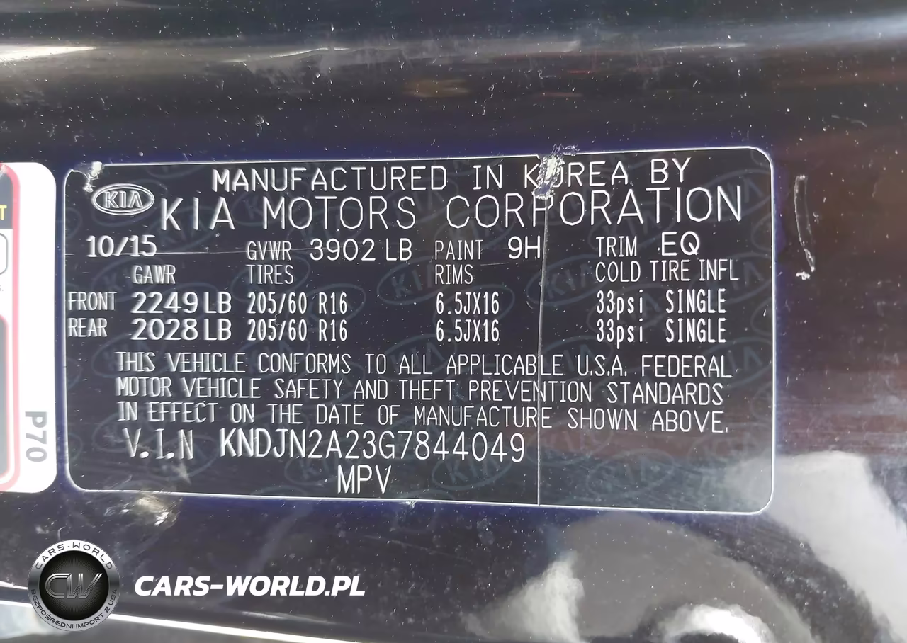 2016 Kia Soul VIN:KNDJN2A23G7844049 - 9