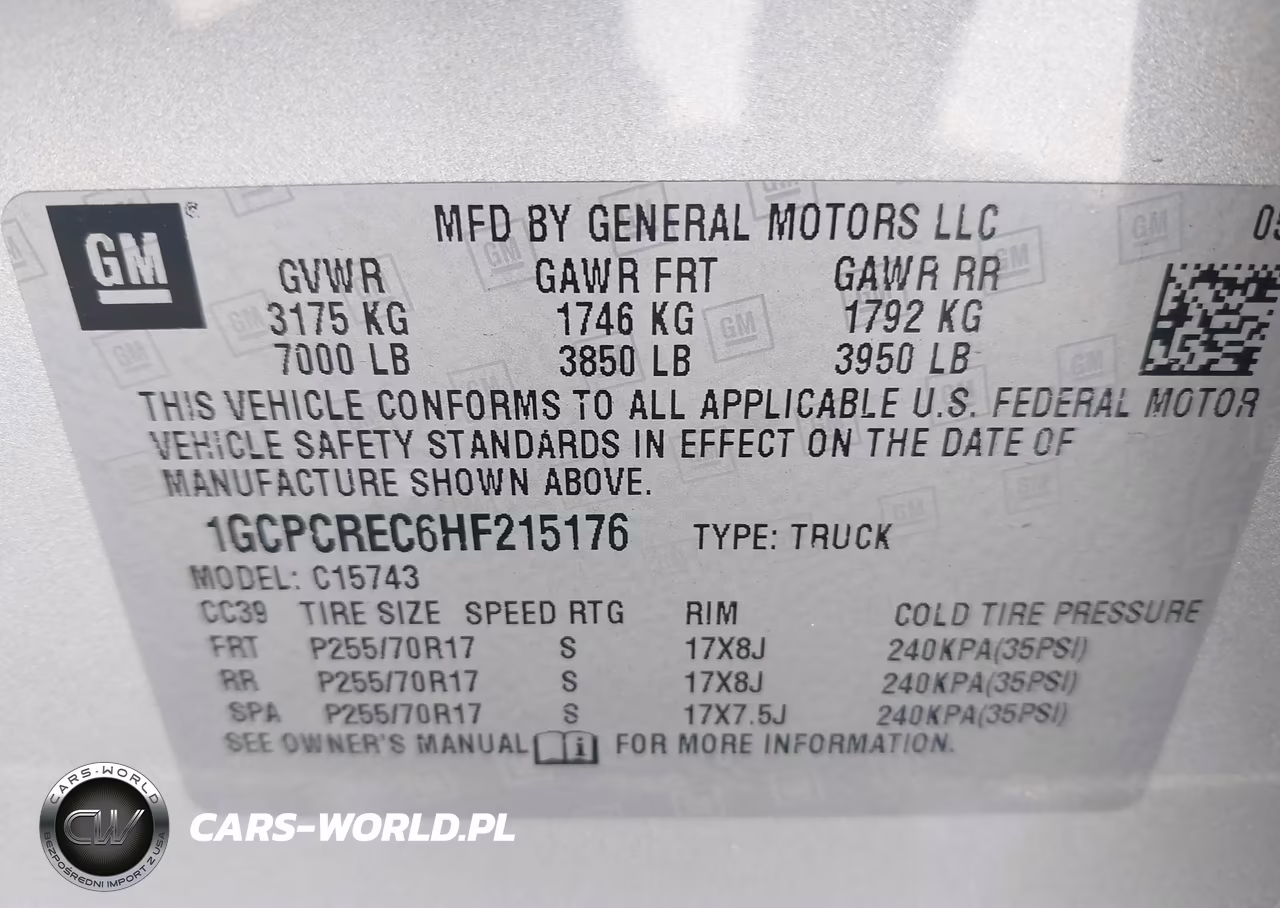 2017 Chevrolet Silverado 1500 1Lt VIN:1GCPCREC6HF215176 - 9