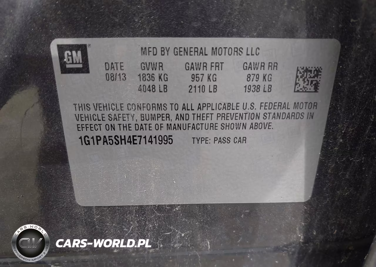 2014 Chevrolet Cruze Ls Auto VIN:1G1PA5SH4E7141995 - 9
