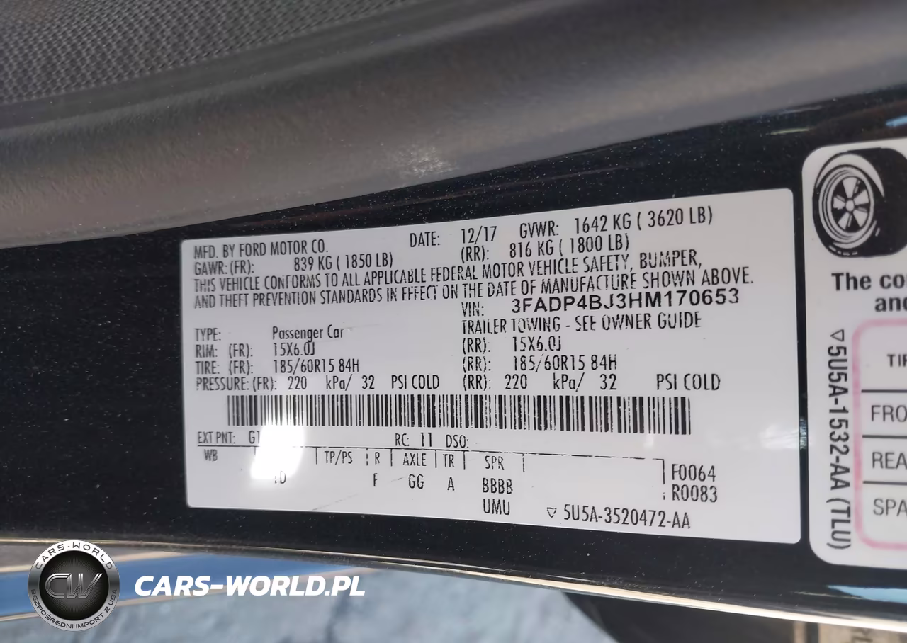 2017 Ford Fiesta Se VIN:3FADP4BJ3HM170653 - 9