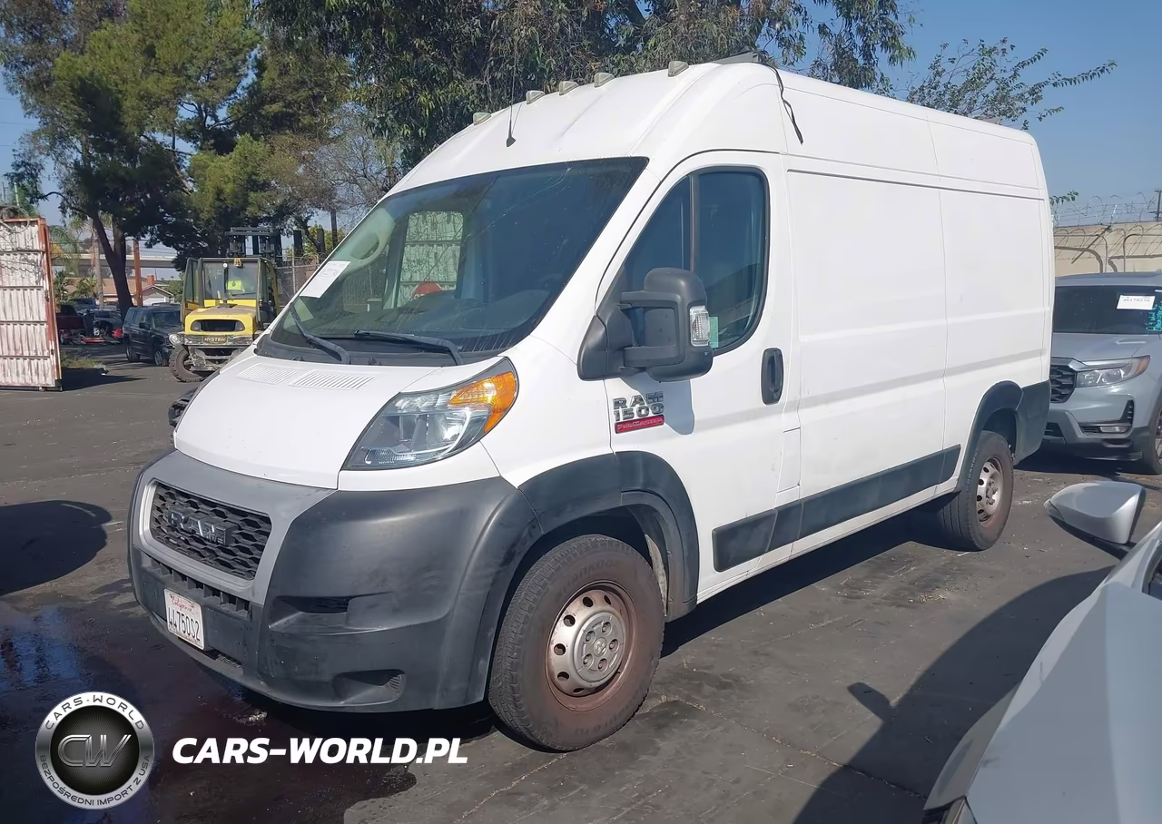 2019 Ram Promaster 1500 High Roof 136 Wb VIN:3C6TRVBG3KE505848 - 2
