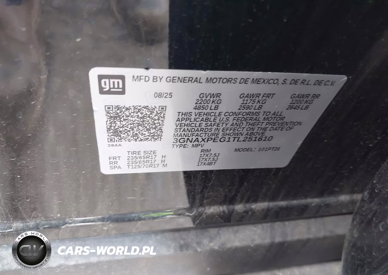 2026 Chevrolet Equinox Awd Lt VIN:3GNAXPEG1TL251610 - 9