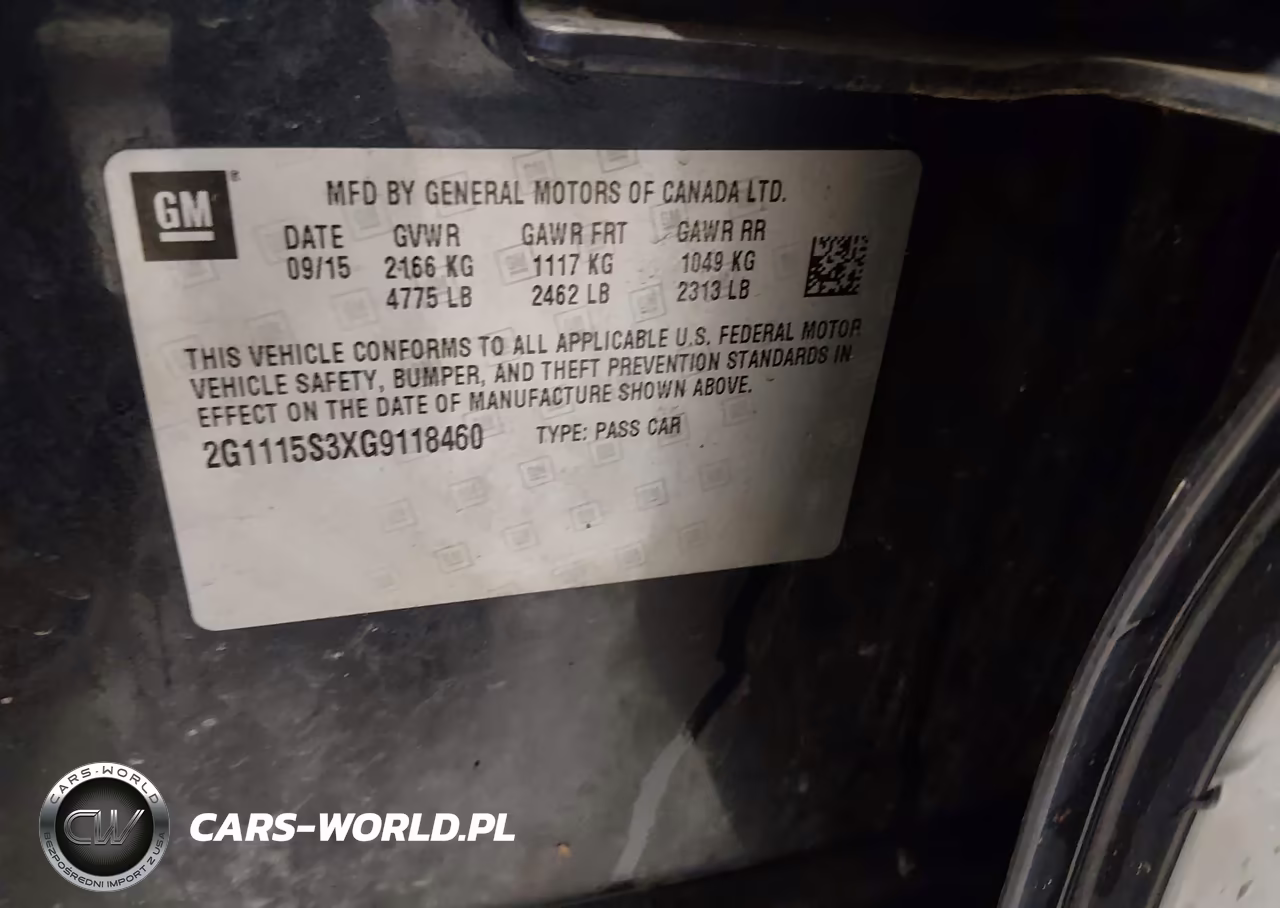 2016 Chevrolet Impala 2Lt VIN:2G1115S3XG9118460 - 9