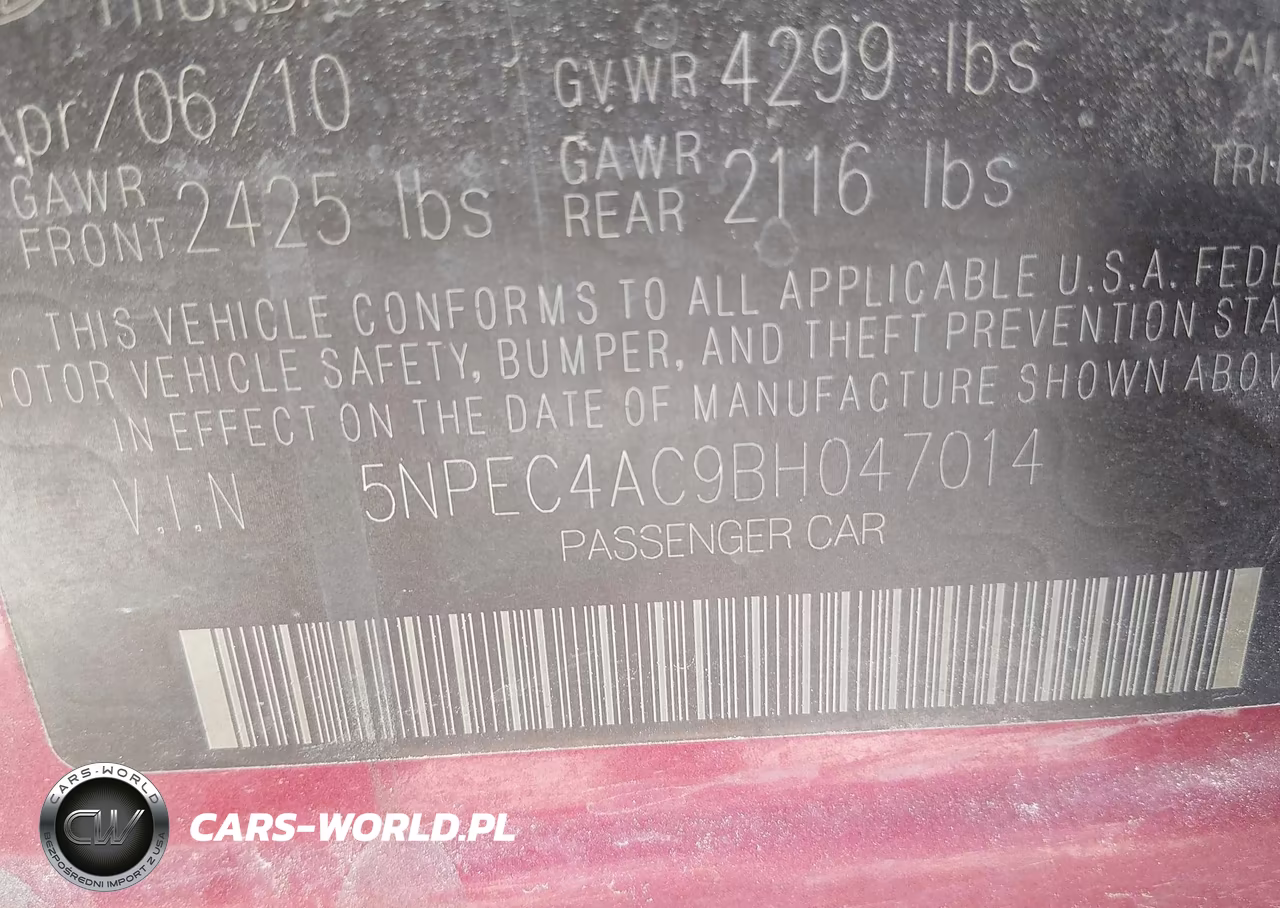 2011 Hyundai Sonata Limited VIN:5NPEC4AC9BH047014 - 9