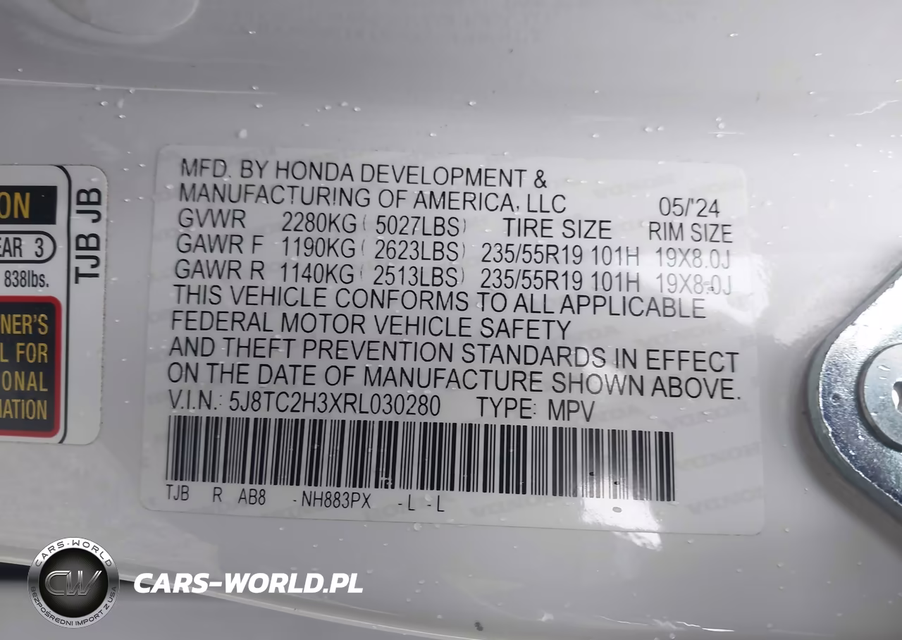 2024 Acura Rdx Standard VIN:5J8TC2H3XRL030280 - 9