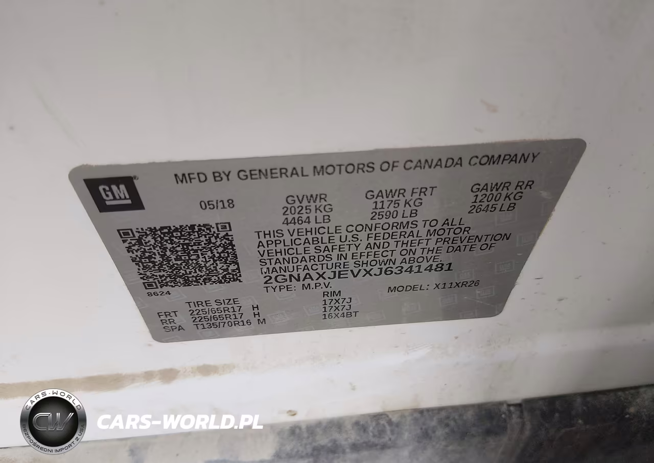 2018 Chevrolet Equinox Lt VIN:2GNAXJEVXJ6341481 - 9