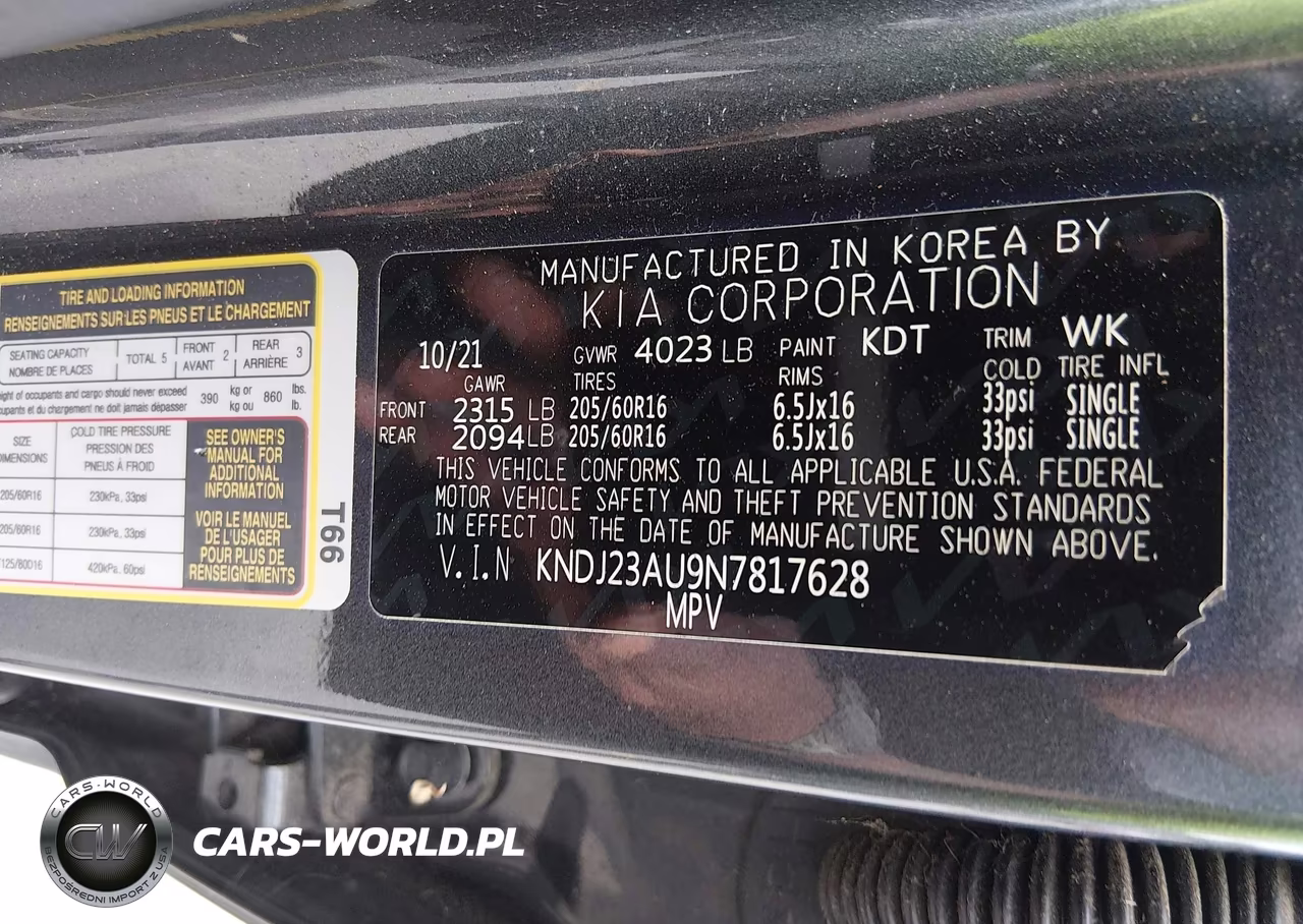 2022 Kia Soul S VIN:KNDJ23AU9N7817628 - 9