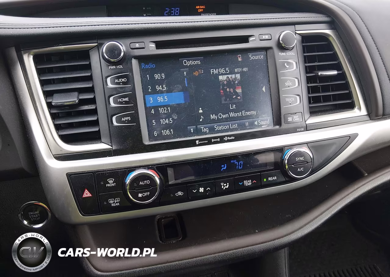 2016 Toyota Highlander Xle V6 VIN:5TDJKRFH9GS352761 - 19