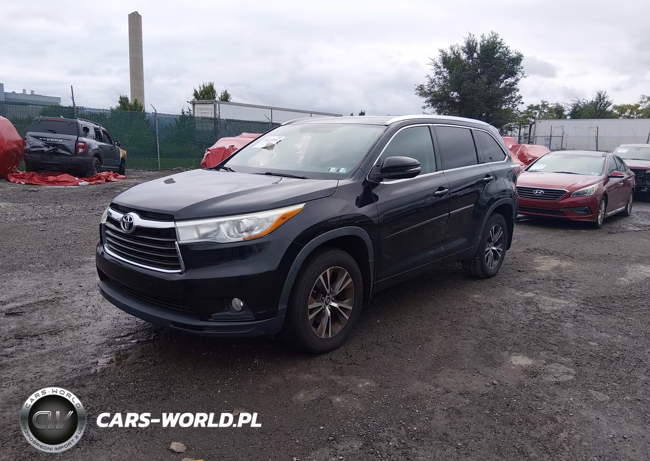 2016 Toyota Highlander Xle V6 VIN:5TDJKRFH9GS352761 - 2