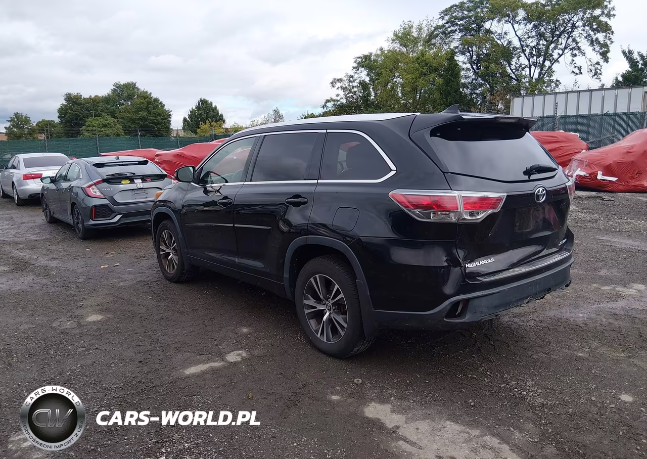 2016 Toyota Highlander Xle V6 VIN:5TDJKRFH9GS352761 - 3