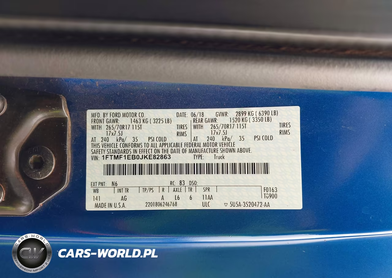 2018 Ford F-150 Xl VIN:1FTMF1EB0JKE82863 - 9