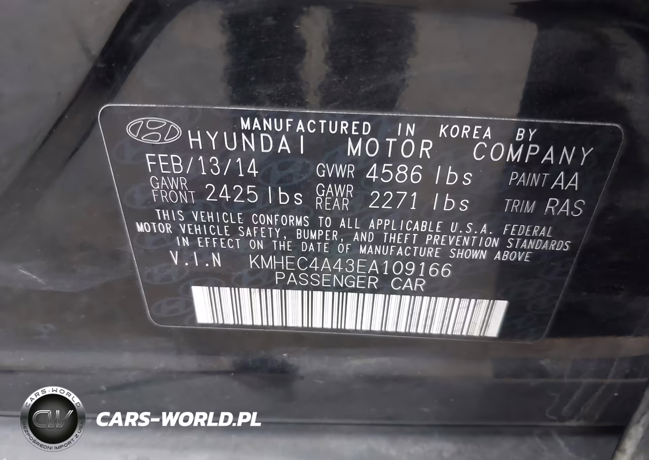 2014 Hyundai Sonata Hybrid Limited VIN:KMHEC4A43EA109166 - 9