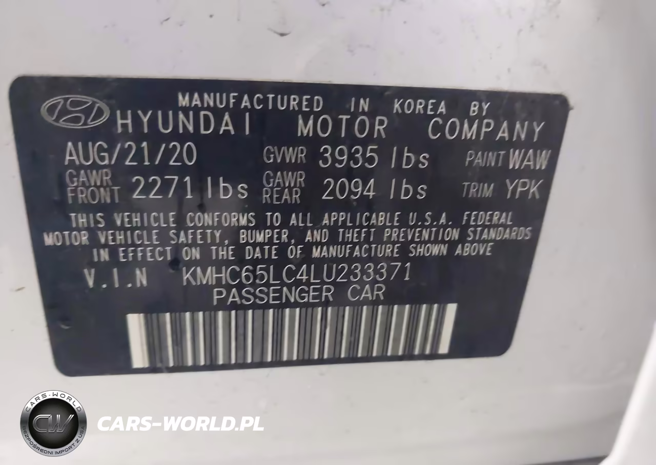 2020 Hyundai Ioniq Hybrid Blue VIN:KMHC65LC4LU233371 - 9
