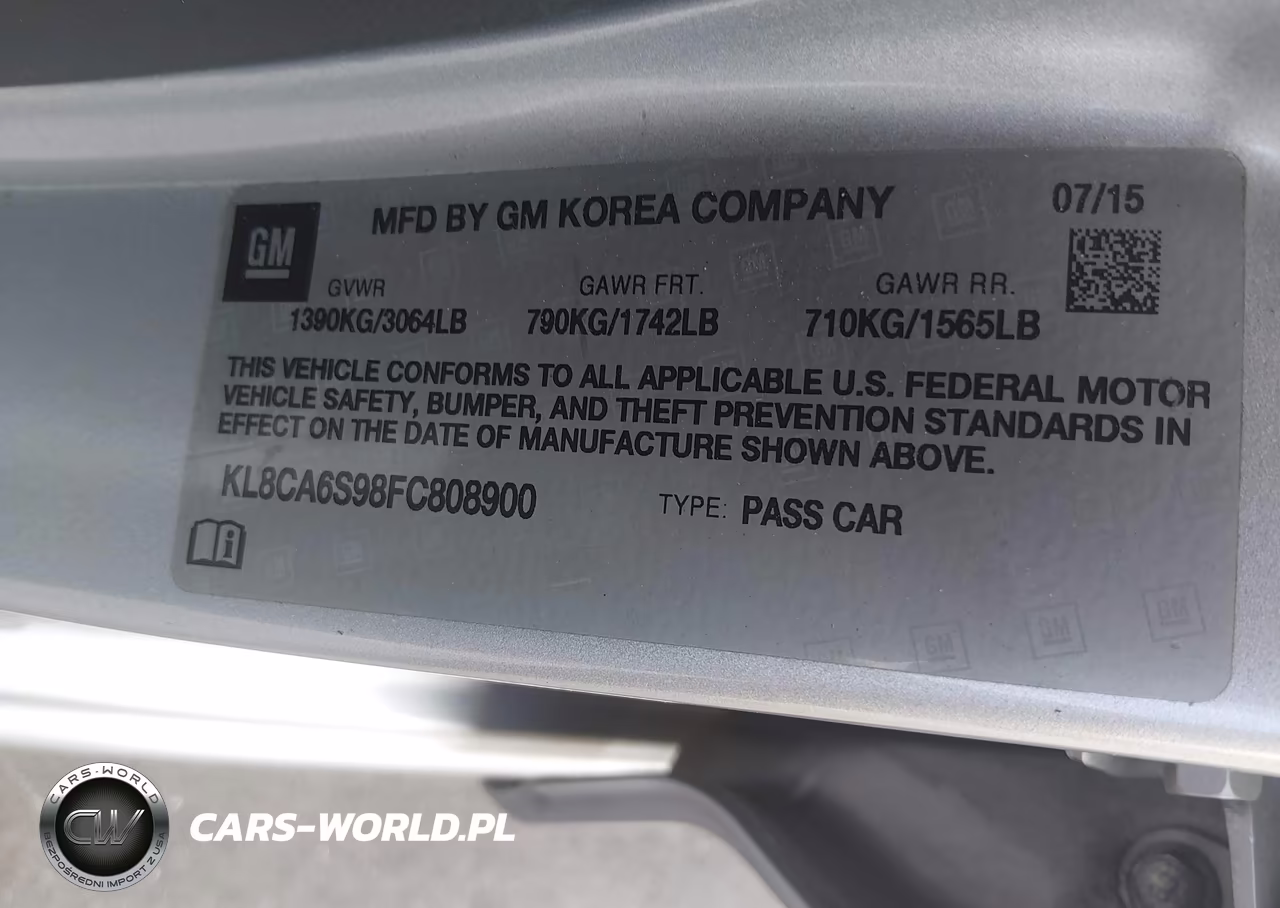 2015 Chevrolet Spark Ls Manual VIN:KL8CA6S98FC808900 - 9