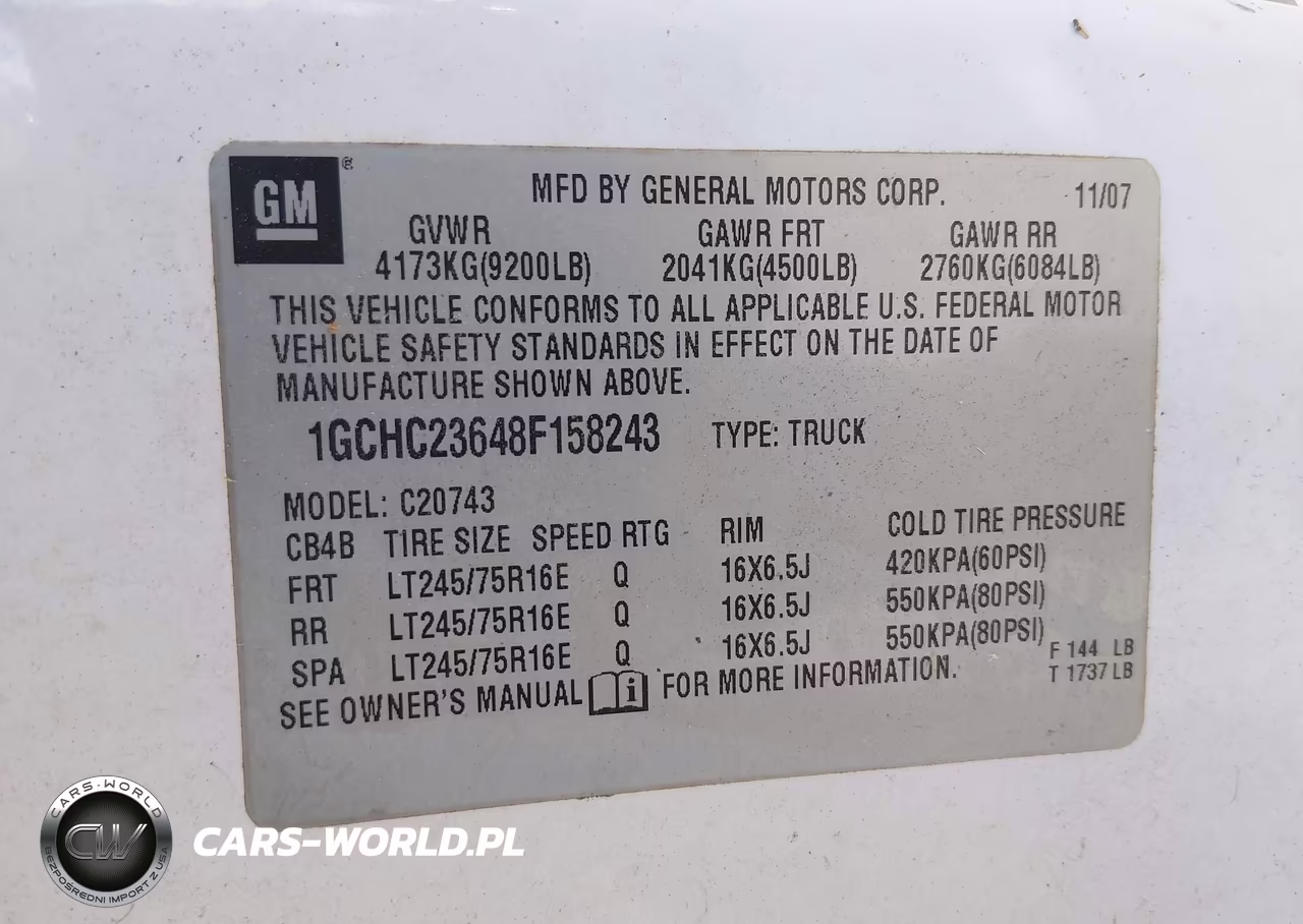2008 Chevrolet Silverado 2500Hd Lt1 VIN:1GCHC23648F158243 - 9